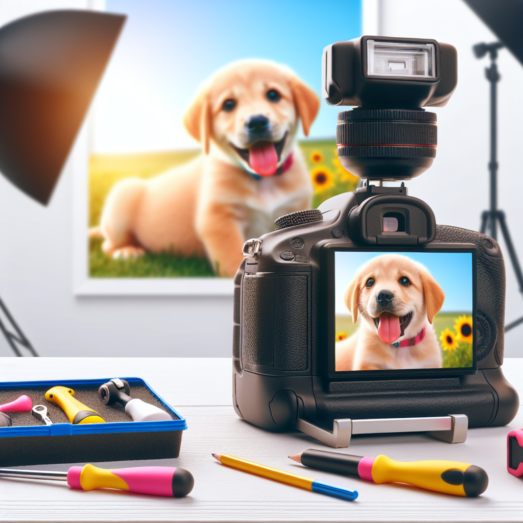 Welpen-Fotografie-Tools